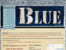 Tablet Screenshot of bluedustpgh.com